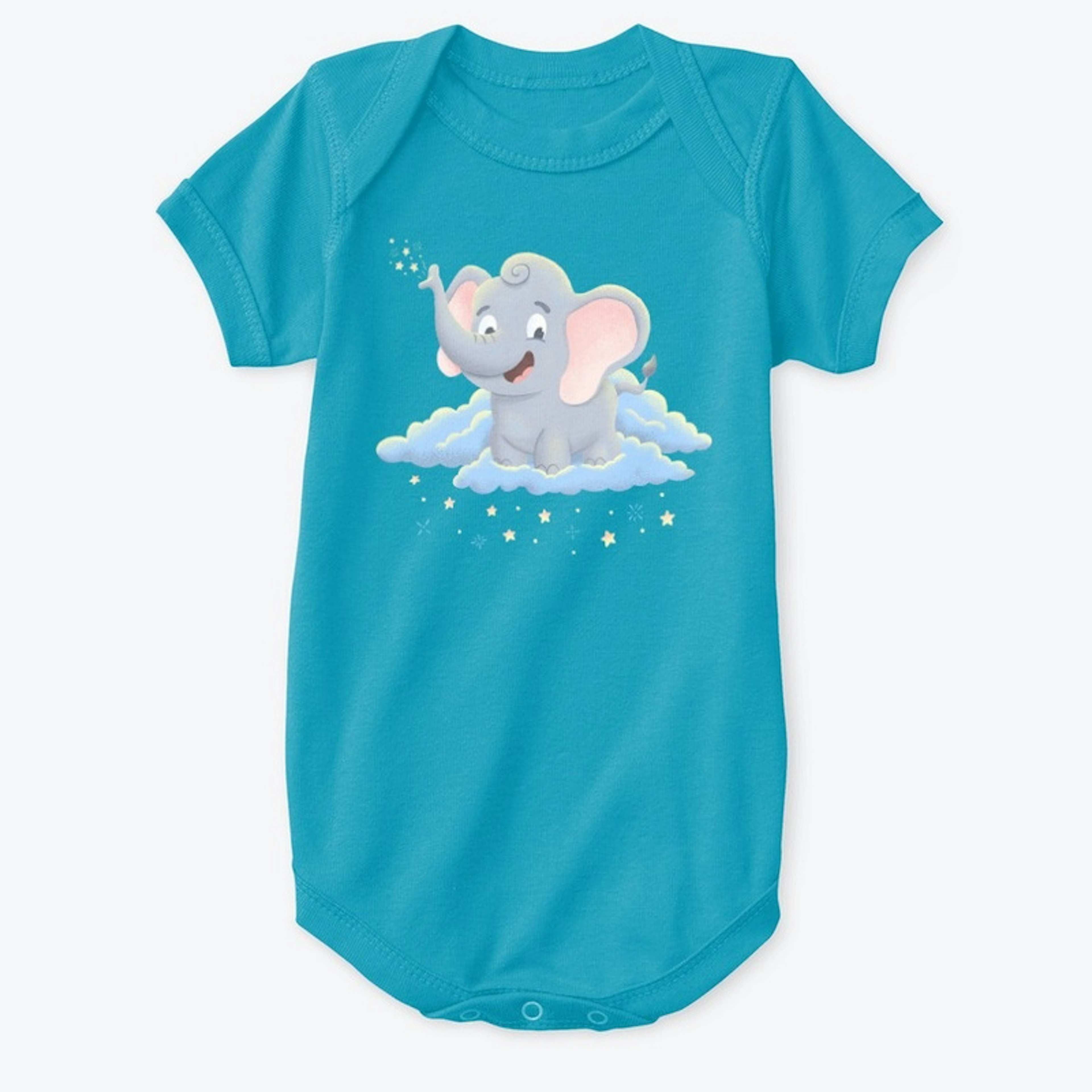 Baby Elephant Sparkles on the Clouds